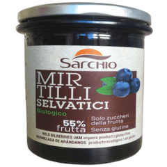 Sarchio Organic Wild Bilberry Jam Gluten Free 320 G