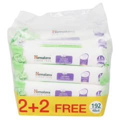 Himalaya Sensitive Baby Wipes Value Pack 2 Plus 2 × 48 Wipes
