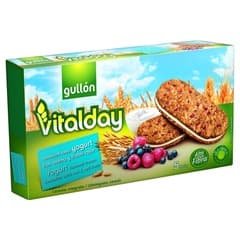 Gullon Vitalday Yogurt Flavored Cream Sandwich With Oat And Red Fruits 220g
