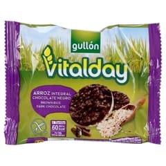 Gullon Vitalday Dark Chocolate Covered Whole Rice Cakes 26 Dot 3 G