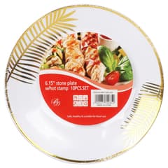 B And D Plastic Plates 6 Dot 5inch Set 10 Pcs