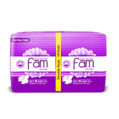 Fam Maxi Extra Thin Pads With Wings 2 8 Pads