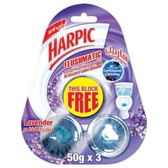 Flushmatic Toilet Cleaner In the Cistern Block Lavender