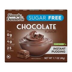 Simply Desserts Plant-Based Sugar Free Chocolate Flavor Instant Pudding 48g