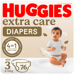 Huggies Extra Care Size 3 4 9 Kg 76 Diapers