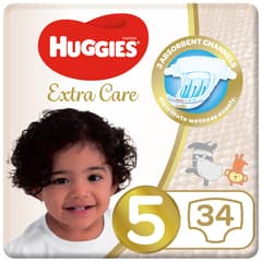 Huggies Extra Care Size 5 12 22 Kg 34 Diapers