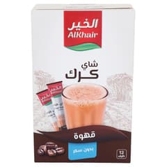 Al Khair Chai Karak Coffee Sugar Free 12 × 15g
