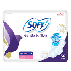 Gentle to Skin Cotton Touch Maxi Thick Large Pads with Wings