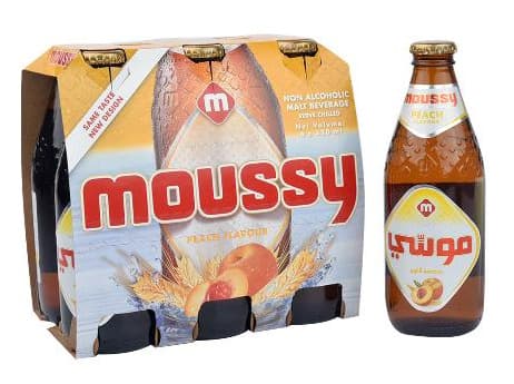 Moussy Peach Flavored Malt Beverage 6X330Ml