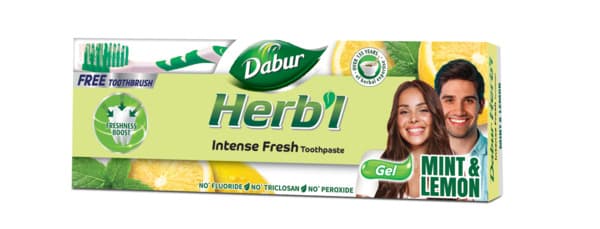 Dabur Herb'l Mint & Lemon Gel Toothpaste 150G