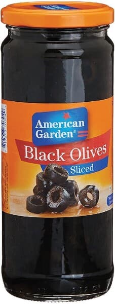 American Garden Black Olives Sliced 450G