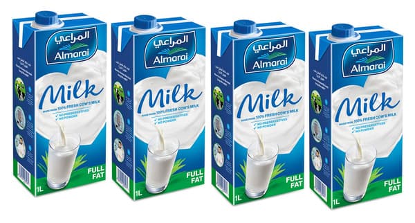 Almarai Fresh Cow's Full Fat Milk 4X1L