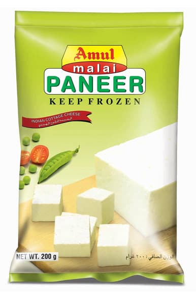 Amul Malai Diced Paneer (Cottage Cheese) 200G