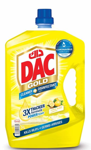 Dac Gold Citrus Burst Disinfectant Liquid Cleaner 3L