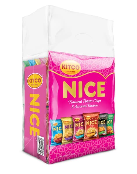 Kitco Nice Assorted Natural Potato Chips 20X18G