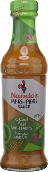 Nando's Medium Wild Herb Peri Peri Sauce 250Ml