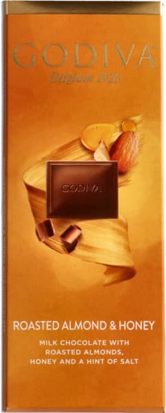 Godiva Milk Chocolate With Roasted Almond & Honey 90 g