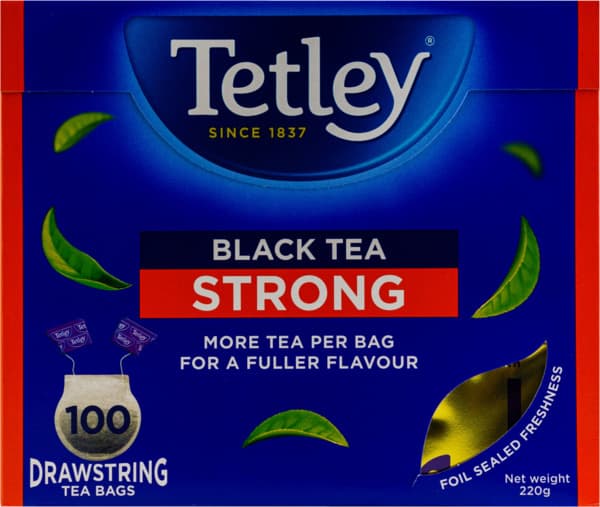 Tetley Strong Black Tea Bags 100's