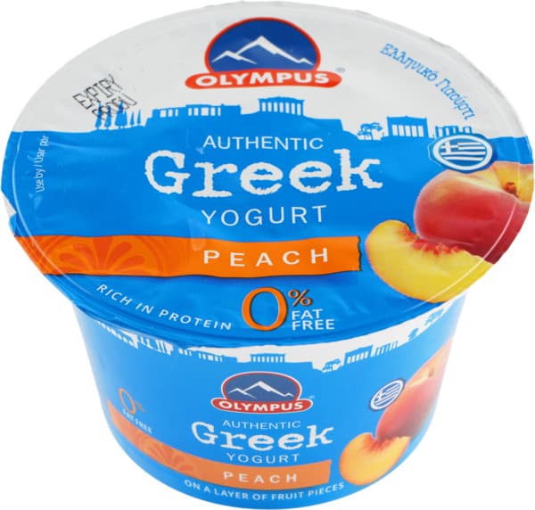 Olympus Greek Yogurt Peach 0% Fat Free 150G