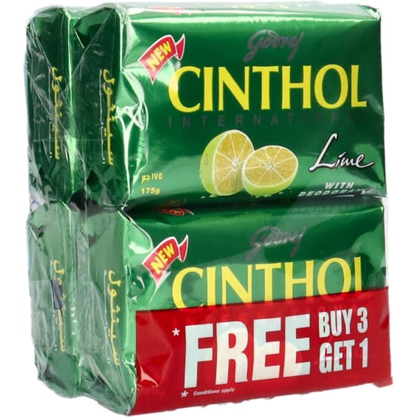 Godrej Cinthol Soap Lime 4X175Ml