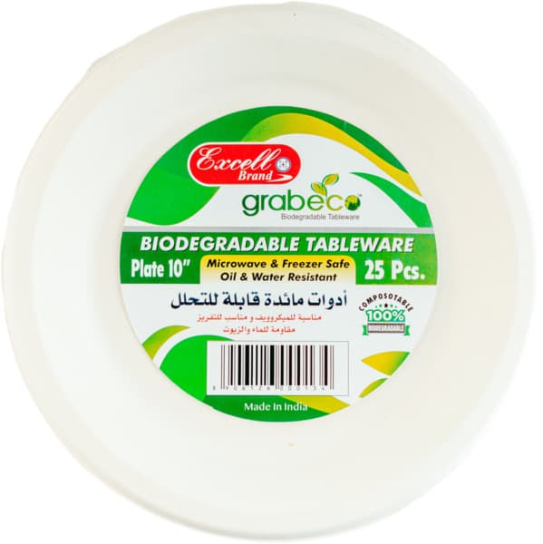 Excell Biodegradable Plate 25X10"