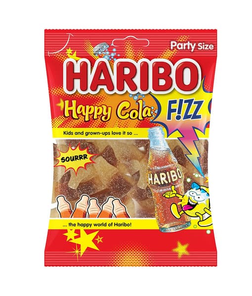 Haribo Happy Cola Lemon Fresh Jellies 160G