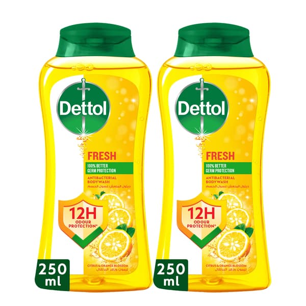 Dettol Fresh Body Wash Citrus Orange Blossom 250 Ml