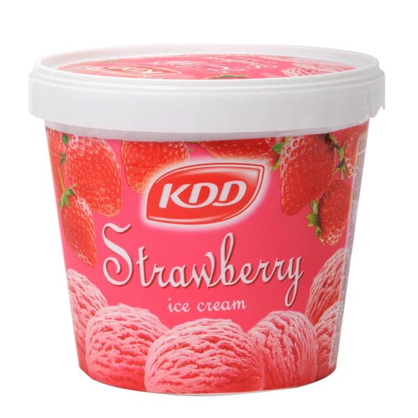 Kdd Ice Cream Strawberry 1 L