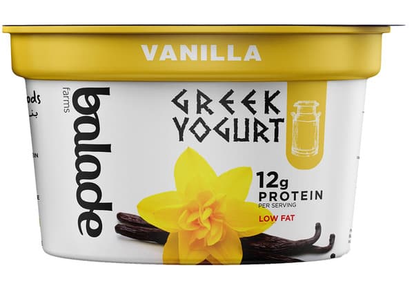 Balade Farms Low Fat Vanilla Greek Yogurt 180 G