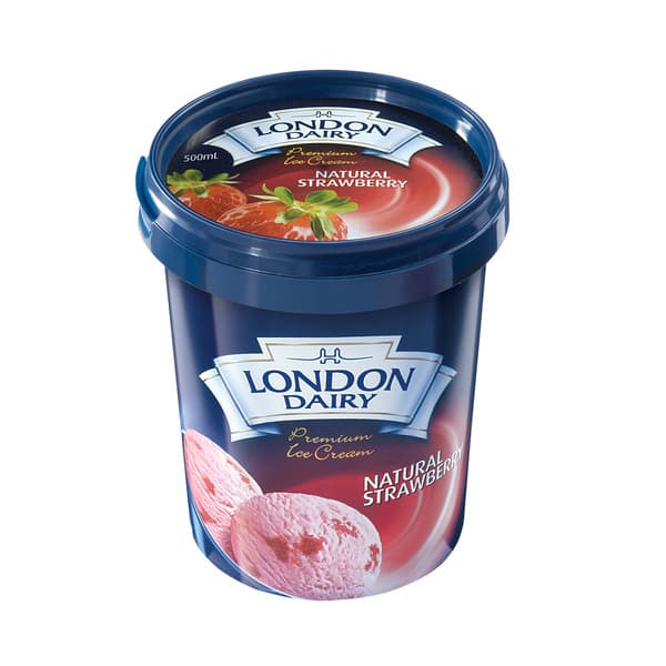 London Dairy Natural Strawberry Ice Cream