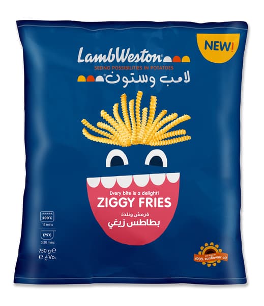 Lamb Weston Ziggy Fries 750G