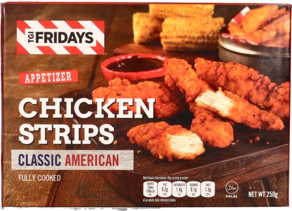 TGI Fridays Appetizer Classic American Chicken Strips 250G