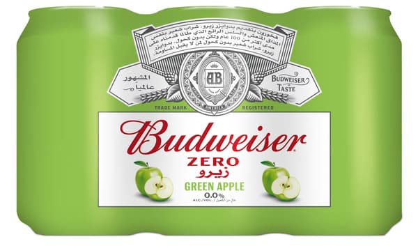 Budweiser Zero Green Apple Malt Beverage Can 6X330Ml