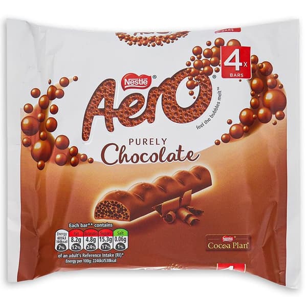 Aero Purely Chocolate Bar 108G