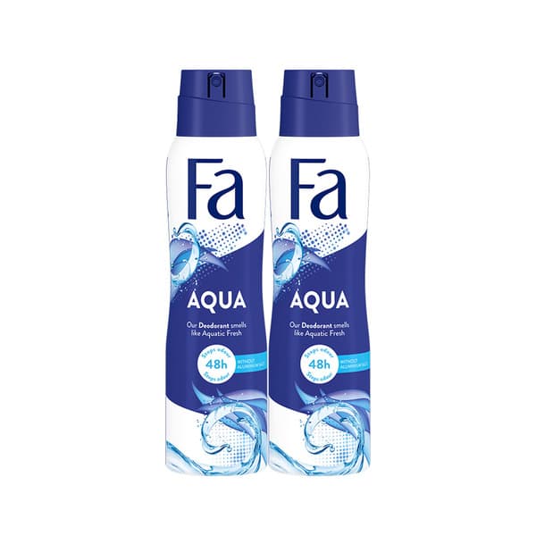Fa Aqua Deodorant Spray 2X150Ml