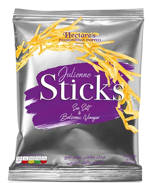 Hectare's Julienne Sticks Sea Salt & Balsamic Vinegar Potato Sticks 70G