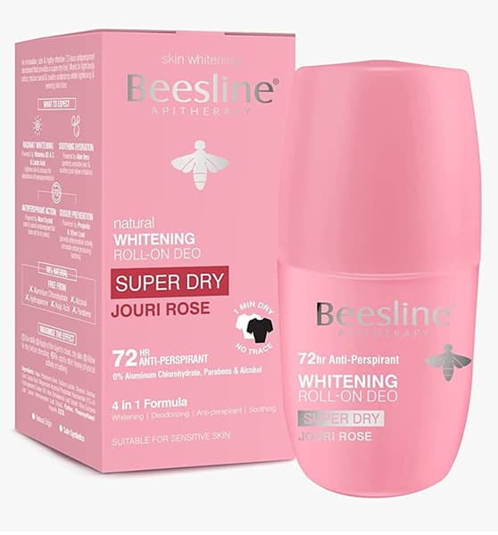 Beesline Super Dry Jouri Rose Whitening Roll On Deodorant 50Ml
