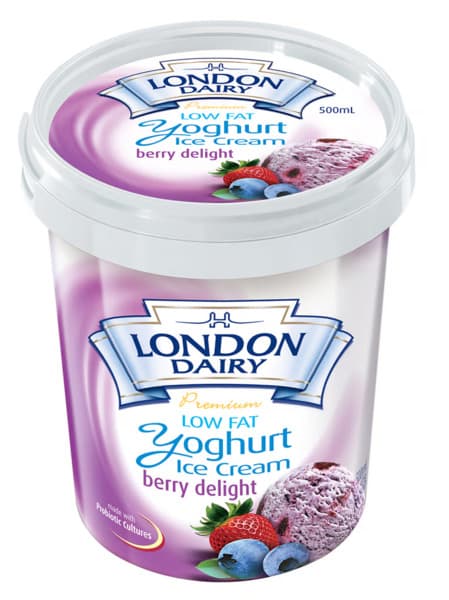 London Dairy Berry Delight Low Fat Yogurt Ice Cream 500Ml