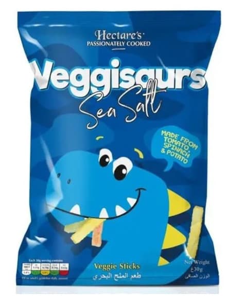 Hectare's Veggisaurs Sea Salt Veggie Sticks 30G