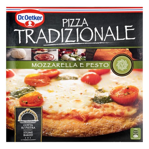 Dr. Oetker Pizza Tradizionale Mozzarella E Pesto 385G