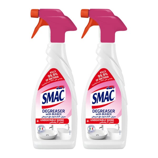 Smac Degreaser With Bleach 2X650Ml