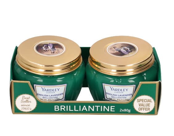Yardley Brilliantine English Lavender Hair Cream 2 x 80 g