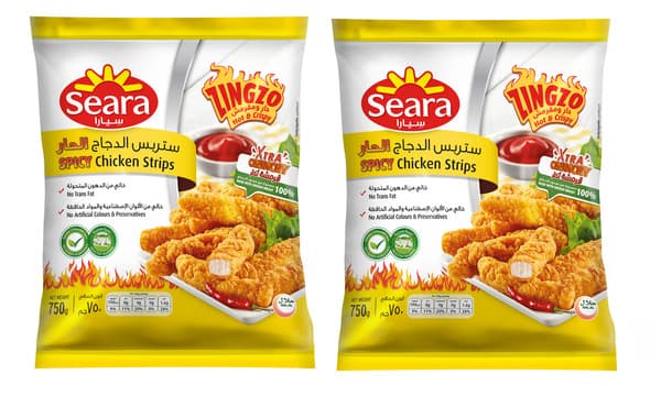 Seara Zingzo Frozen Spicy Chicken Strips 2X750G