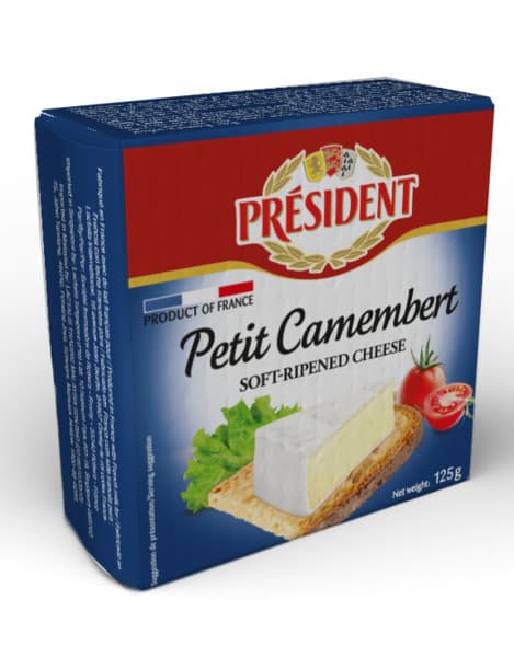 President Petit Camembert Soft Ripened Cheese 125G