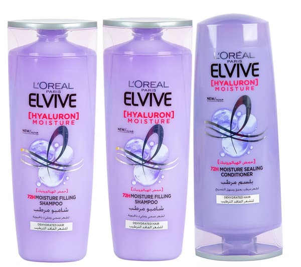 L'Oreal Elvive Hayluron Moisture Shampoo 400Ml + Conditioner 360Ml