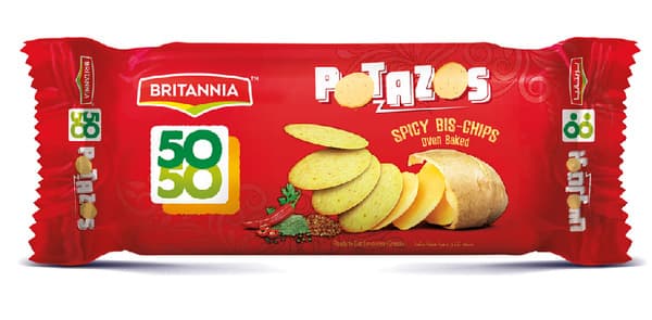 Britannia Fifty Potazos Spicy Bis-Chips 100G