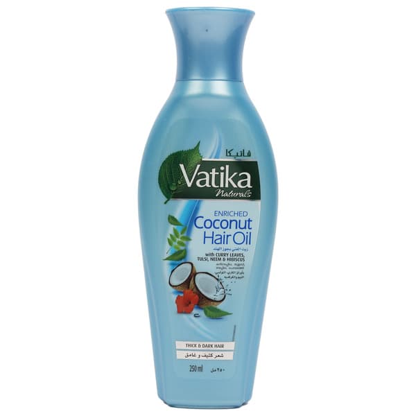 Dabur Vatika Coconut Hair Oil With Curry Leaves & Tulsi 250ml