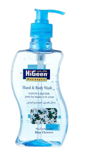 Higeen Antiseptic Hand & Body Wash Blue Flowers 500Ml