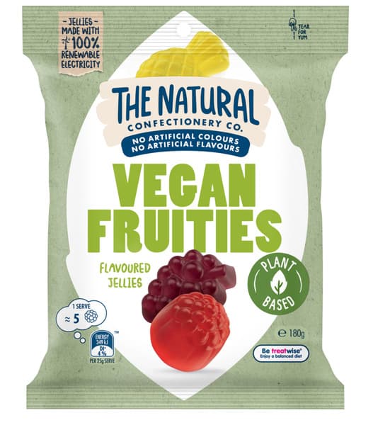 The Natural Confectionaery Co. Vegan Fruity Flavoured Jelly 180G