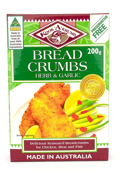 Kook A Krumb Herb & Garlic Breadcrumbs 200G